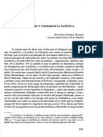 Publico, juicio y experiencia estética