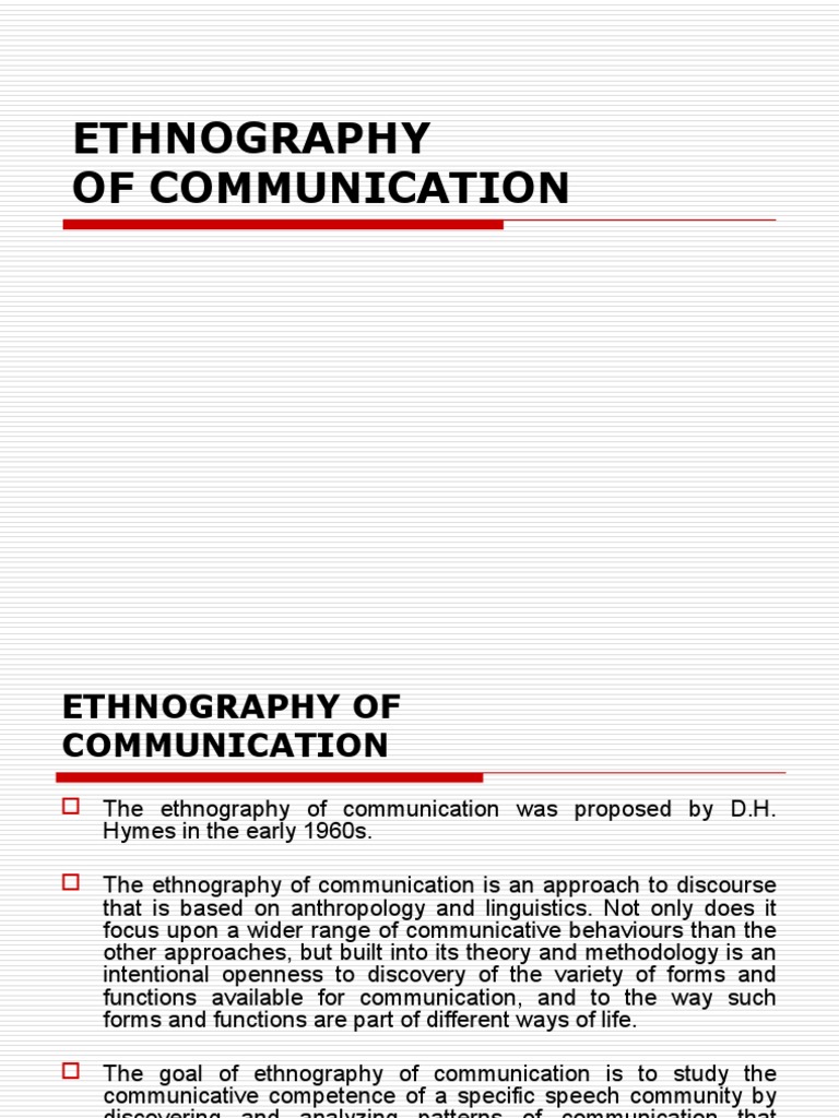 7 Ehnography of Communication | PDF | Ethnography | Semiotics