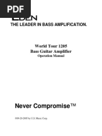 Never Compromise™: The Leader in Bass Amplification