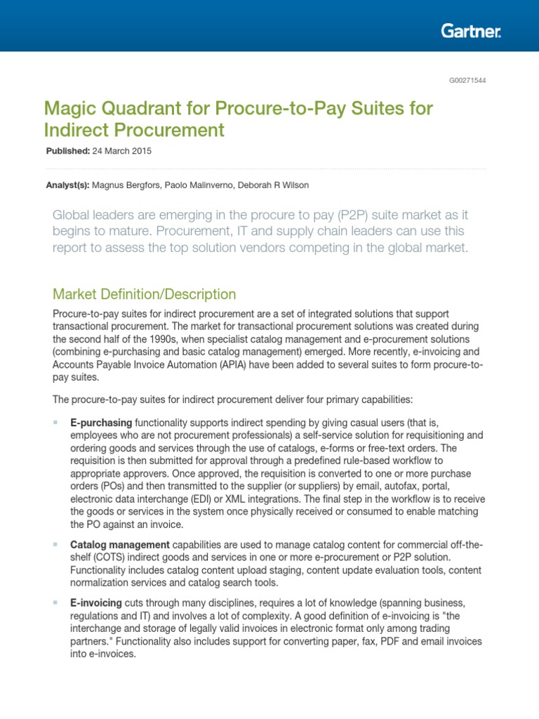 accounts payable invoice automation gartner