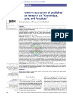 Bibliometric Evaluation of Published Indian Research On "Knowledge, Attitude, and Practices