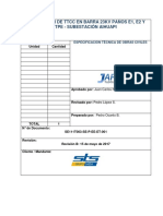 Especificación Técnica de Obras Electromecánicas