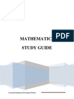 CSEC Math Study Guide