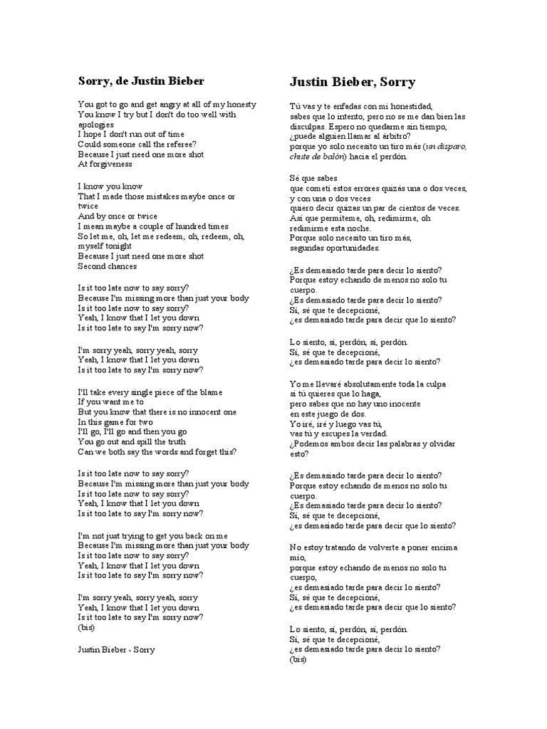 Letras s6 | PDF | Música grabada | Música pop