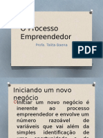 O Processo Empreendedor