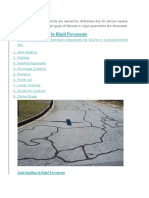 Failures in Rigid Pavements