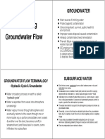 GEE I I GE Engineering Groundwater Flow Groundwater Flow