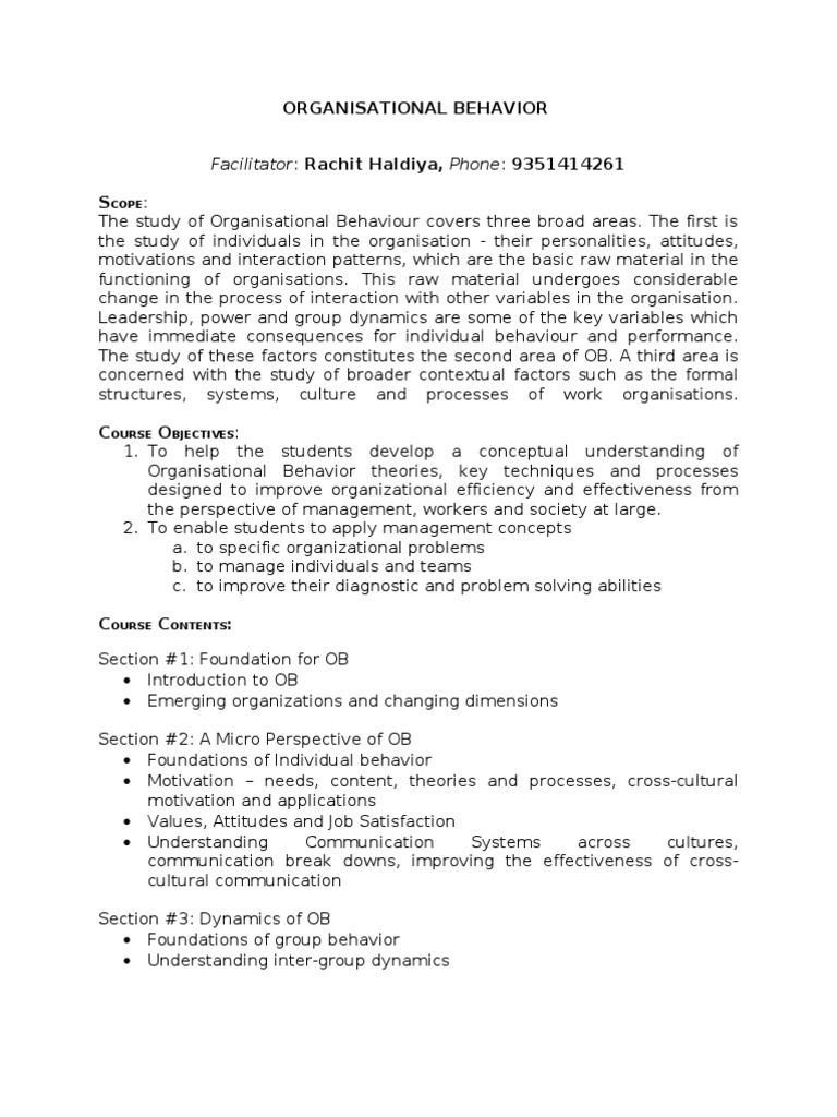 Organisational behaviour assignment 1 image