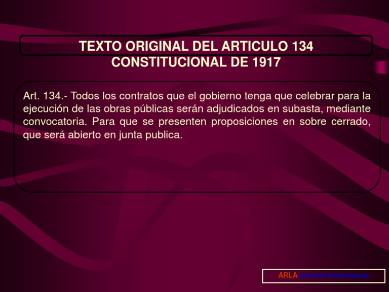 Articulo 134 Constitucional | PDF