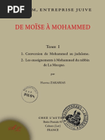 (Tome 1) "De Moïse À Mohammed, L'islam Entreprise Juive" Par Le Père Gabriel Théry (Hanna Zakarias)