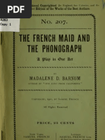 1911) The French Maid and The Phonograph: A Play in One Act | PDF
