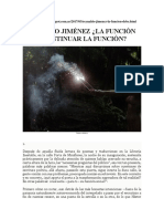 Reynaldo Jiménez - La Función Debe Continuar La Función