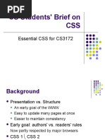 CS Students' Brief On CSS