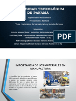 Tema 1 Naturaleza de Los Materiales y Tema 2 Metales Ferrosos