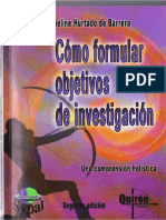 Como Formular Objetivos de Investigacion PDF