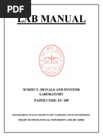 Signals and Systems Lab Manual Print PDF