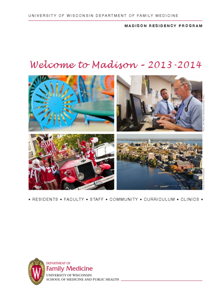 Welcome Madison 2013 2014 | PDF | Family Medicine | Residency (Medicine)