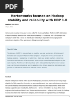 Hadoop Research Hortonworks Impact Report 10 JUL 2012