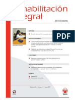 Clasi Cación Internacional Del Funcionamiento, de La Discapacidad y de La Salud (CIF) y Su Aplicación en Rehabilitación PDF