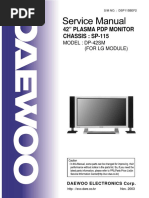 Daewoo SP115 Chassis DP42SM Plasma TV SM PDF