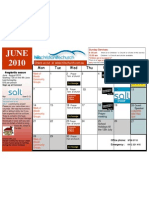 June 2010 Calendar Hills Christian Life Church