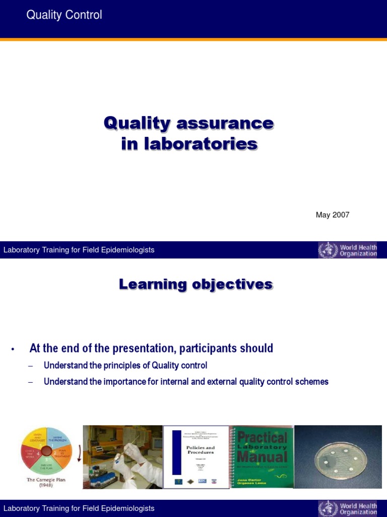 Quality Assurance in Laboratories | PDF | Quality Assurance | Epidemiology