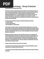 Carron's Model of Team Cohesion Factors | PDF | Leadership | Group ...