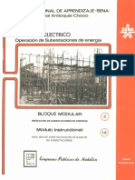 Vol. 14 Opoeración de Subestacione de Energía Bloque Modular 2 Módulo Instruccional 14