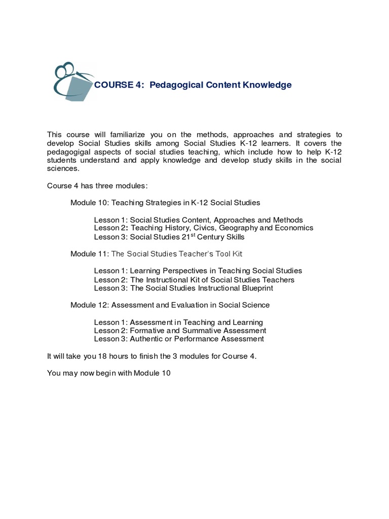 Module 10 Teaching Strategies in K12 Social Studies PDF Learning