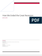 How We Ended The Great Recession