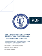 Desarrollo de conmutadores inalámbricos para niños con discapacidad