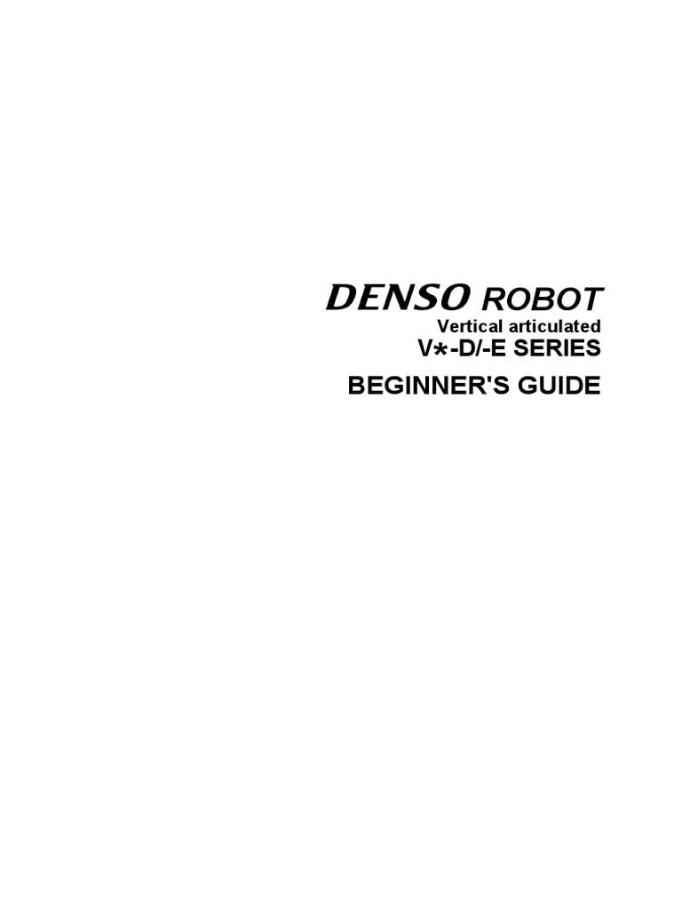 Denso Robotic V - Beg | PDF | Robot | Robotics