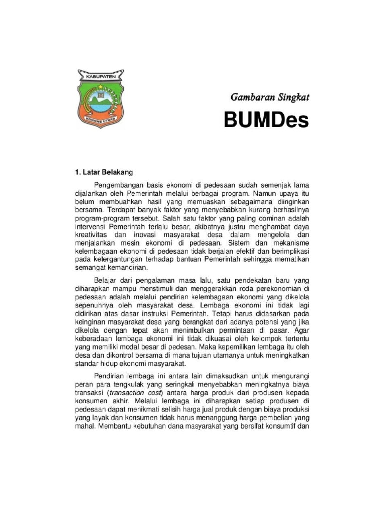 Panduan Lengkap Bumdes | PDF