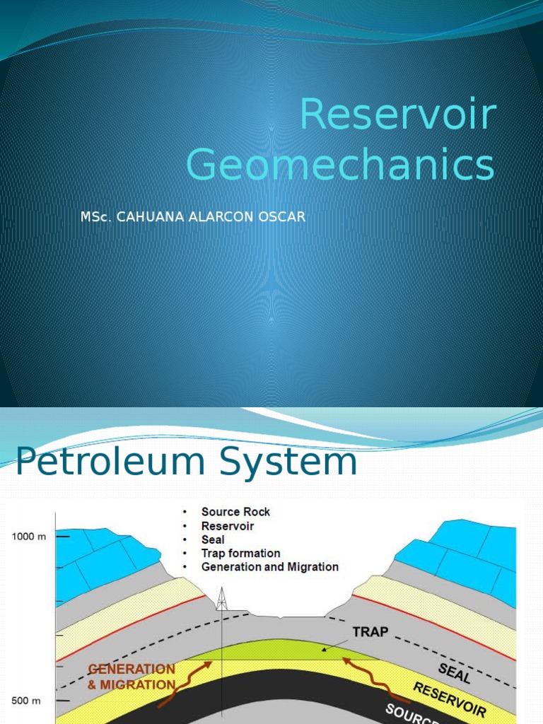 Reservoir Geomechanics: Msc. Cahuana Alarcon Oscar | PDF | Permeability ...