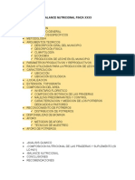 Analisis y Balance Nutricional Finca Lechera