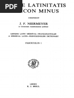 Niermeyer Mediae Latinitatis Lexicon (中古 Mediae Latinitatis Lexicon by Niemeyer | PDF