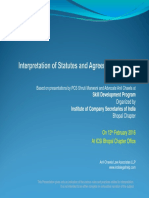  Interpretation of Statutes and Agreements in India