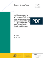 Aplicaciones de La Cromatografia Liquida Con Detector de Diodos y Fluorescencia Al Analisis de Contaminantes Medioambientales