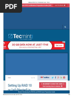 Setting Up RAID 10 or 1+0 (Nested) in Linux - Part 6