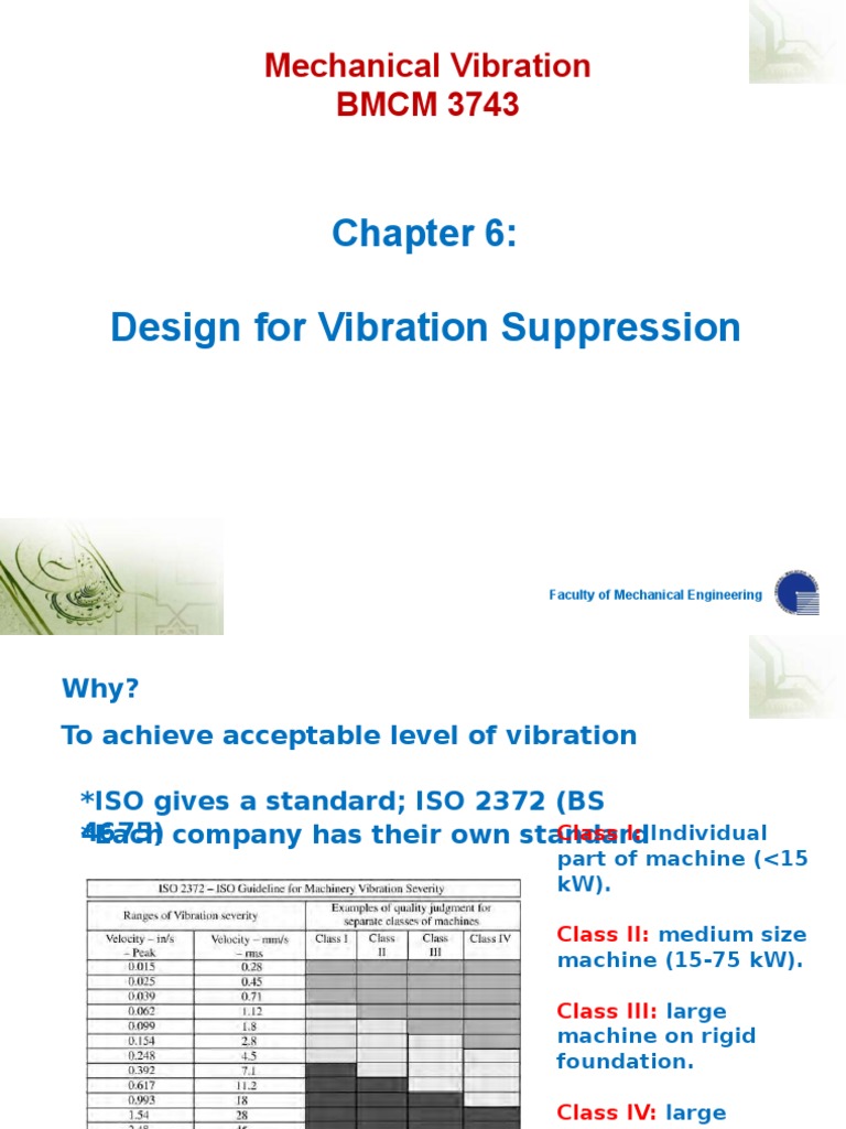 Vibration Control Through Design Modifications | PDF | Resonance ...