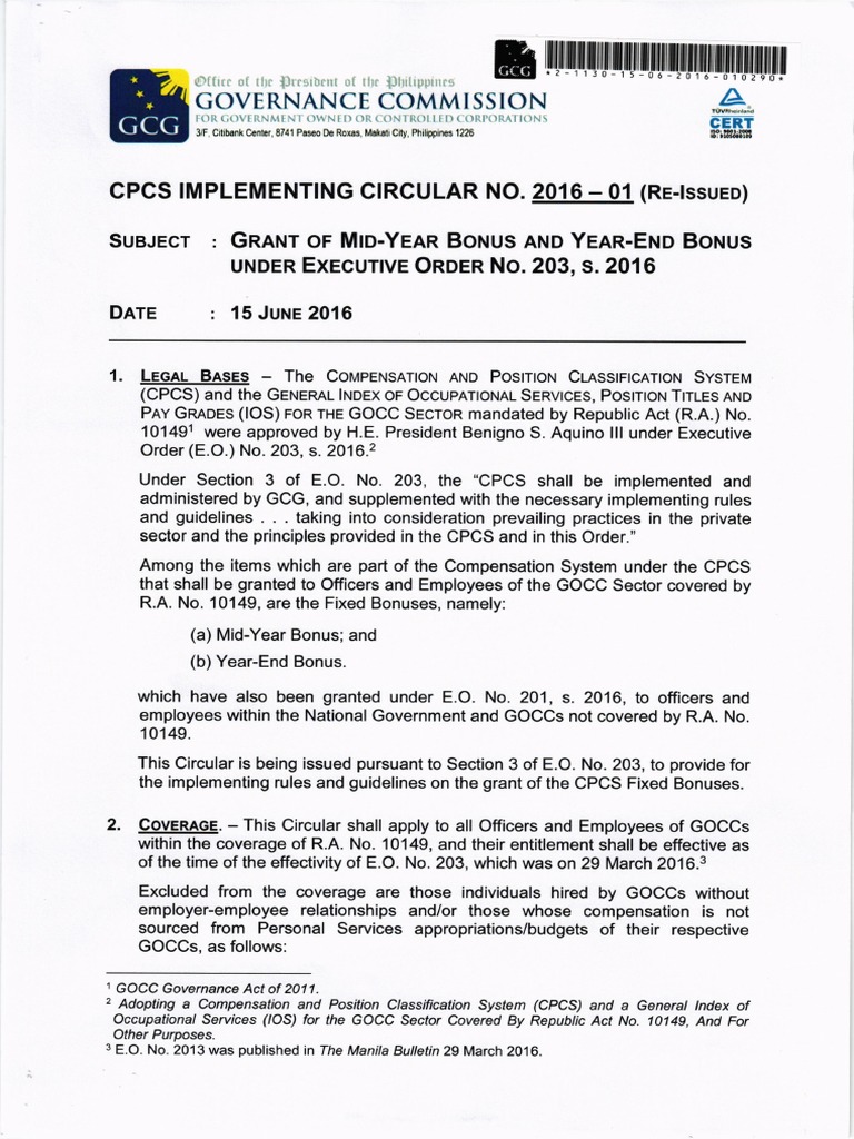 CPCS 2 Implementation Guidelines 2025 | PDF | Employment | Social ...