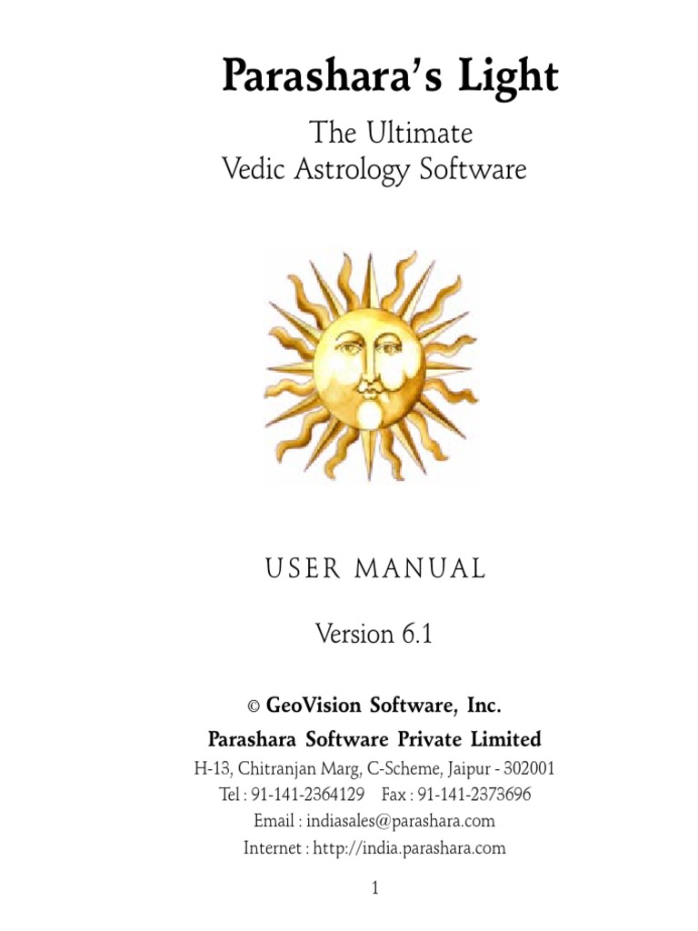 Parashara Light Manual 6 | PDF | Installation (Computer Programs ...