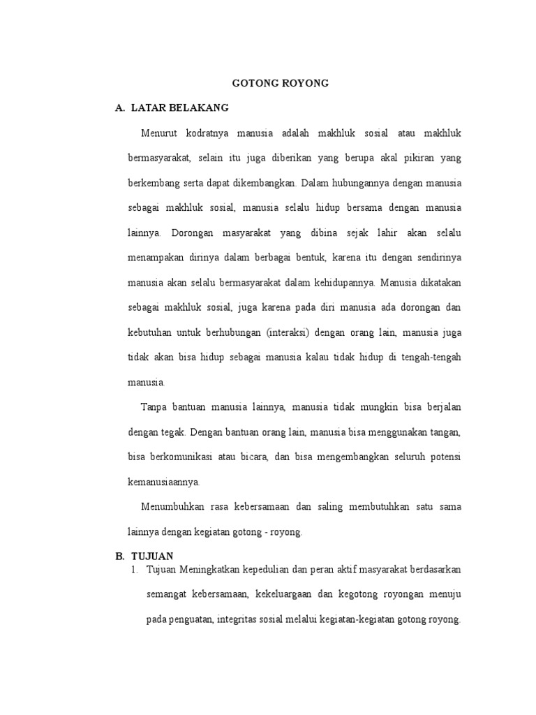 Proker Gotong Royong