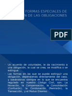 Formas Especiales de Extinción de Las Obligaciones