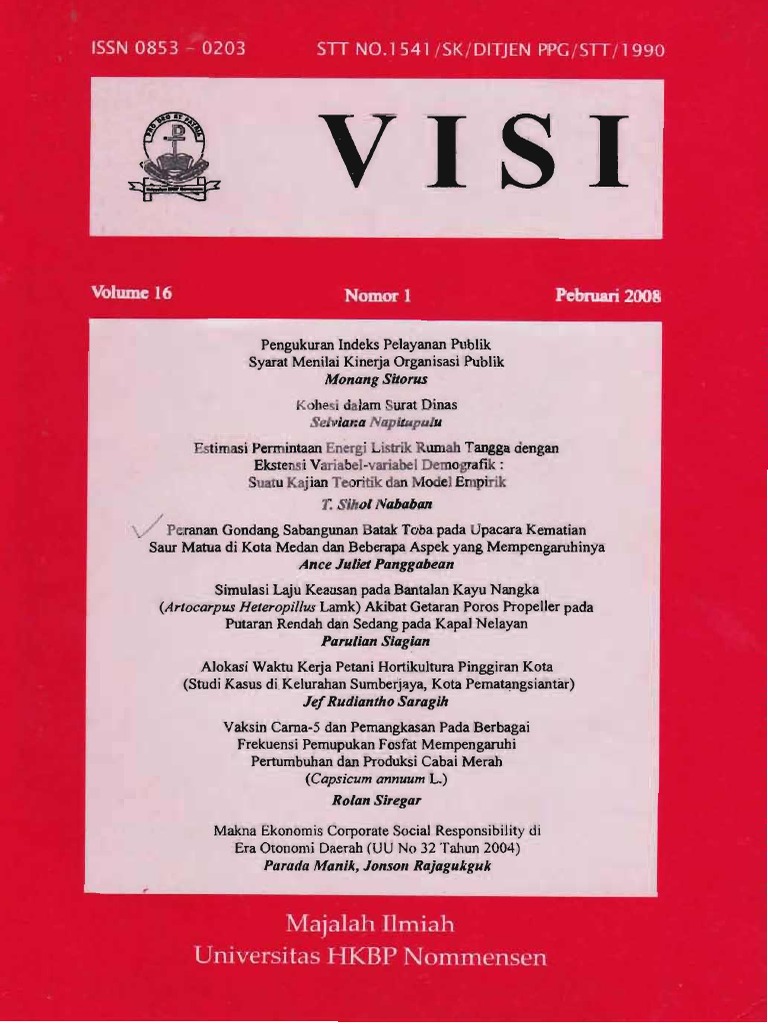 Peranan Gondang Sabangunan Batak Toba Pada Upacara Kematian Saut Matua