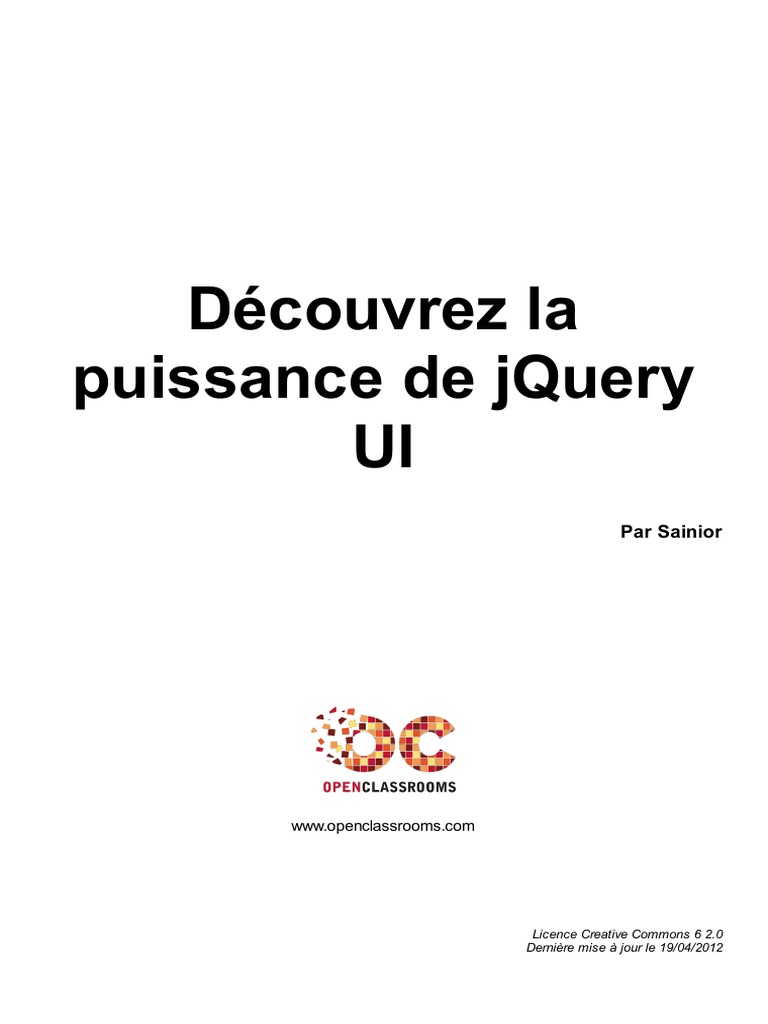 Decouvrez La Puissance de Jquery Ui PDF | PDF | JavaScript | Élément HTML