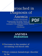 Approached in Diagnosis of Anemia