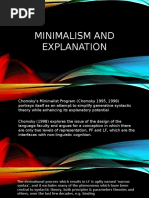 Minimalism and Explanation