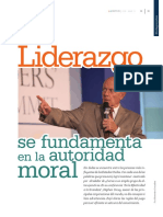 El Liderazgo Se Fundamenta en La Autoridad Moral - Stephen Covey