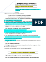 EC 6404 exam questions cover op-amps, filters, converters